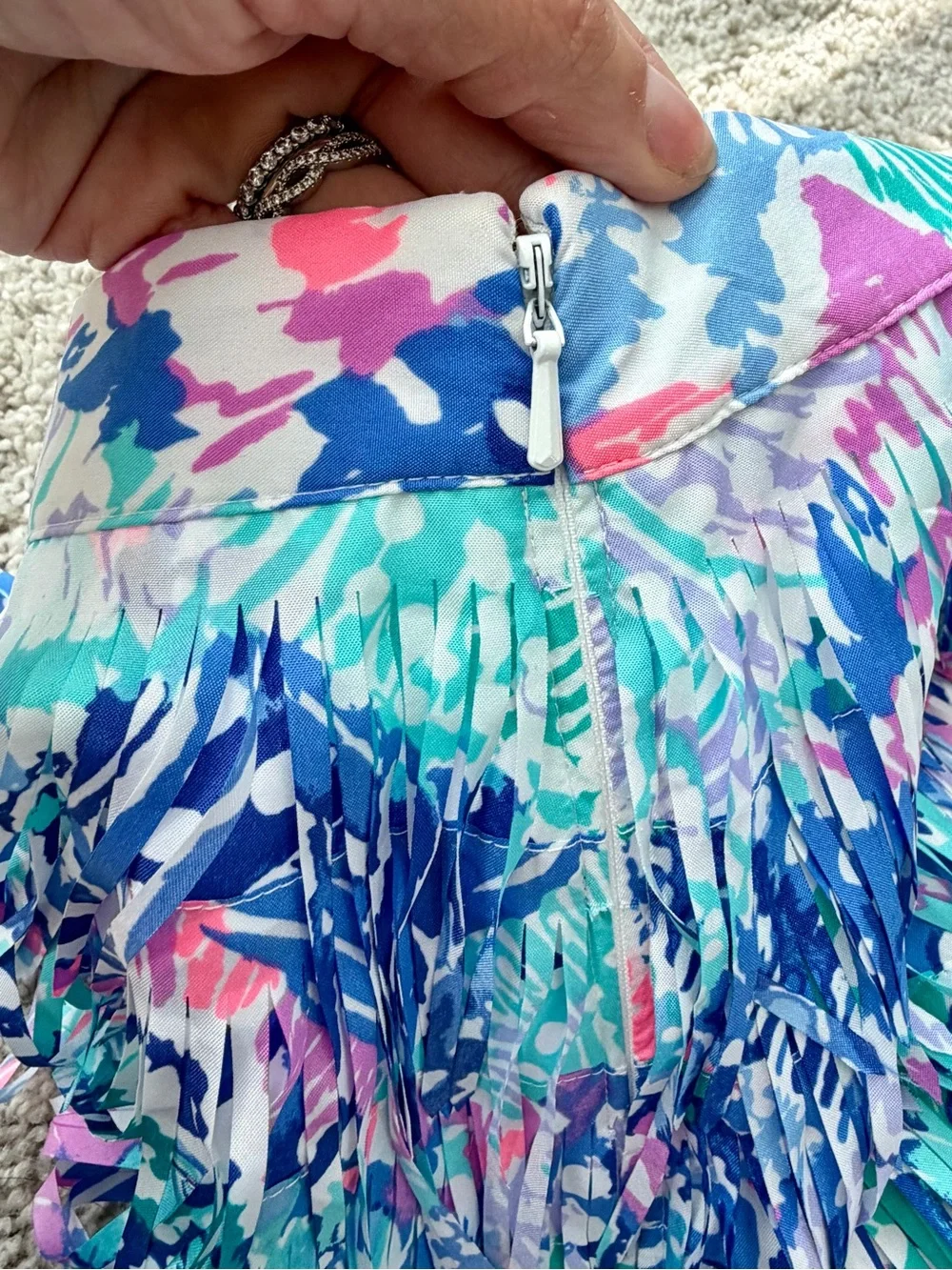 🦄🦄 Lilly Pulitzer Kelsie Fringe Skirt in the 